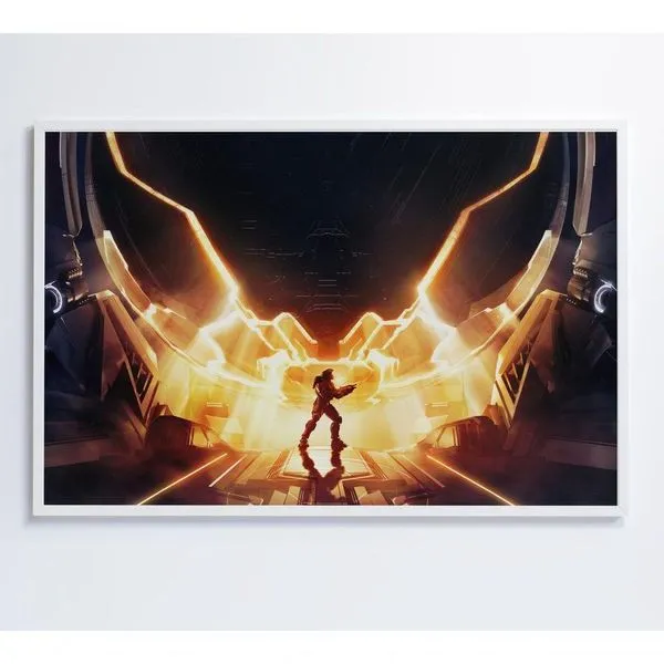 Quadro Jogo Halo 120x80 Cm Tecido Canvas