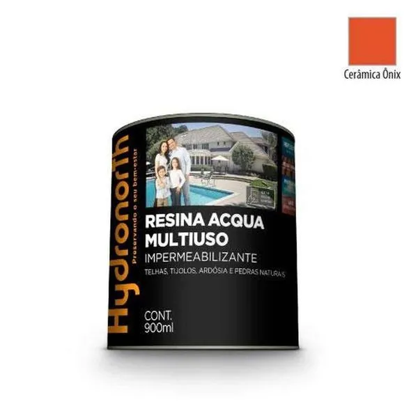 Resina Acqua Color Multiuso Cerâmica Onix para Proteção de Superfícies Resistente a Riscos Preto Hydronorth Resina Acqua Color Multiuso Cerâmica Onix 900ML Resistente a Riscos e Manchas Preto Hydronorth