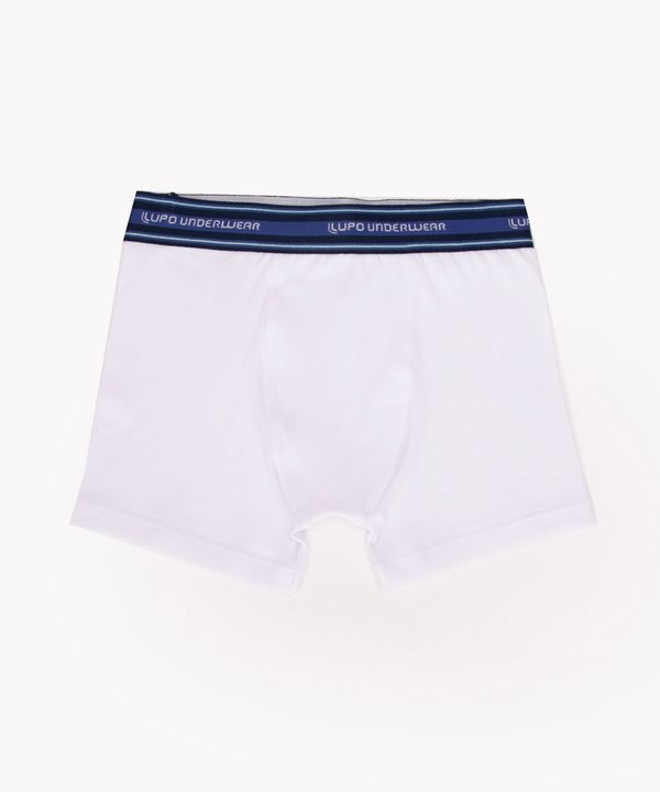 cueca infantil boxer de algodão lupo branco G