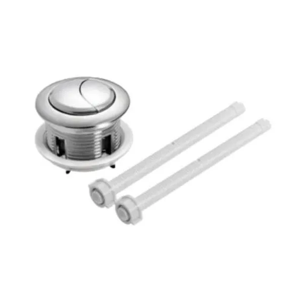 Botão de Acionamento Dual Superior para Caixa Acoplada com Economia de Água e Descarga Parcial Ou Total Pádova Botão de Acionamento Dual Superior para Caixa Acoplada com Duas Opções de Volume de Água Pádova