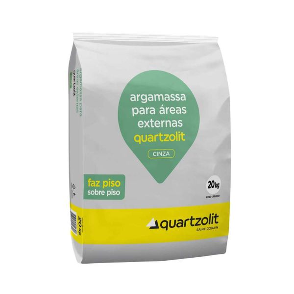 Argamassa Externa Piso Sobre Piso Cinza 20kg Quartzolit Argamassa Externa Piso S/ Piso Cinza 20kg Quartzolit