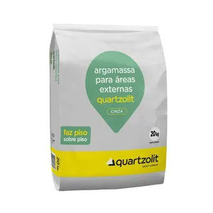 Argamassa Externa Piso Sobre Piso Cinza 20kg Quartzolit Argamassa Externa Piso S/ Piso Cinza 20kg Quartzolit