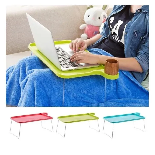Mesa para Notebook 6677 Desmontável com Suporte Portátil e Bandeja para Estudo Rosa Facilita Mesa para Notebook 6677 com Suporte Portátil e Bandeja para Estudo Rosa Facilita