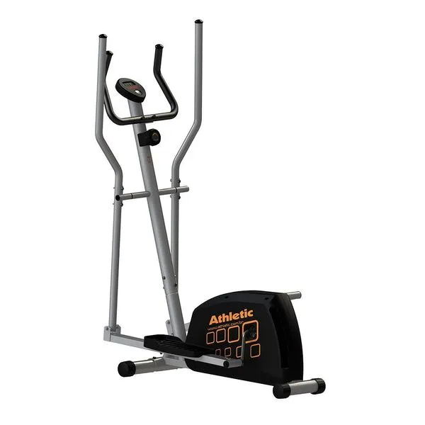 Elíptico Residencial Athletic CLT 10 Cinza Uso Residencial-Comercial 8 Níveis Magnéticos Suporta 150kg com Braços Elíptico Residencial Athletic CLT 10 Cinza 8 Níveis Magnéticos para Uso Residencial-Comercial