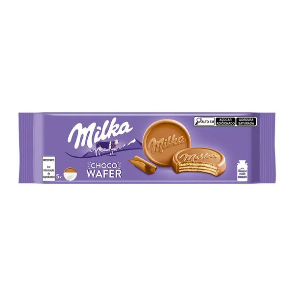 Biscoito Milka Choco Wafer 150g BISCOITO MILKA 150G CHOCO WAFER
