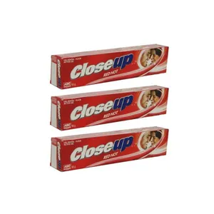 Gel Dental Close-Up Menta Refrescante Red Hot 90g 3 Unidades