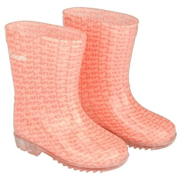 Galocha Infantil Pimpolho N°32/33 Love Rosa (MP)