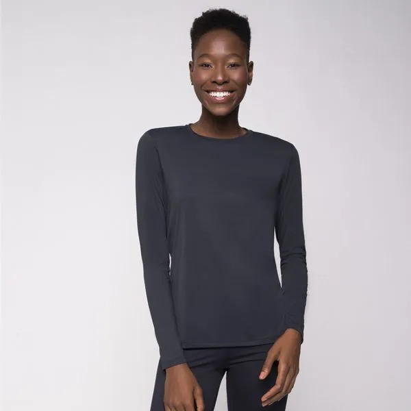 Camisa Feminina Uvline Uvpro Manga Longa Preto PP