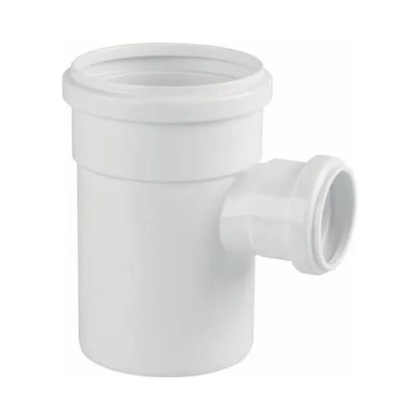 Tee para Esgoto 150x100mm Pvc Solda com Adesivo Elástico Escoamento por Gravidade Plastubos Tee para Esgoto 150x100mm Pvc Solda com Adesivo Elástico Plastubos