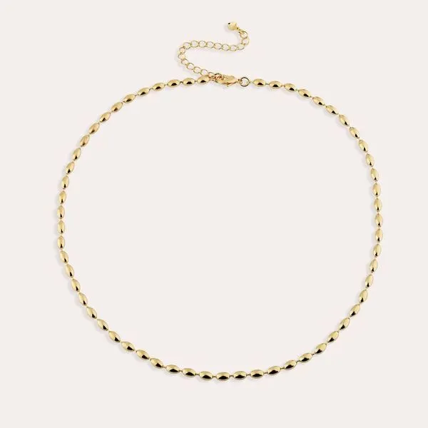 Colar Choker Detalhes Banho Ouro