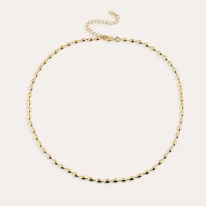 Colar Choker Detalhes Banho Ouro