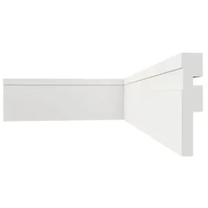 Rodapé De PVC Plasbil Modern 7x240x1.5cm Branco (MP)
