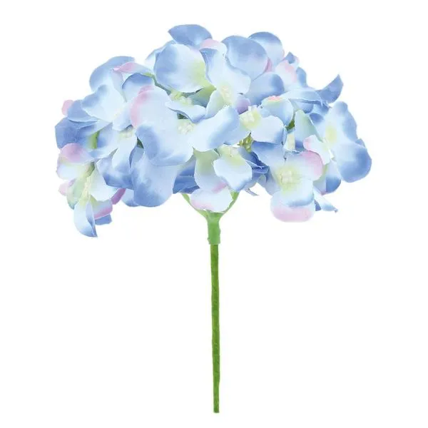 Hortênsia Artificial Cromus Com Haste Azul E Verde 4730 (MP)