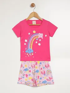 Pijama Curto Infantil Para Menina - ROSA 2