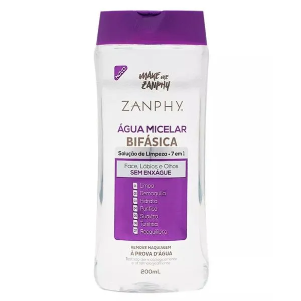 Aguá Micelar Zanphy Bifásica 200ml