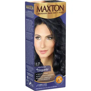 Tintura Embelleze Maxton Kit Coloração Creme 1.7 Preto Azulado Elegante