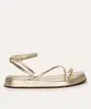 rasteirinha flatform tiras finas oneself dourada 37