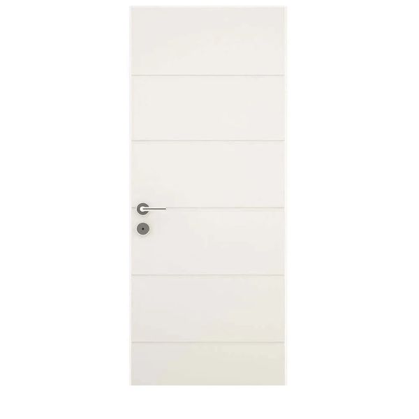 Folha de porta decorada de madeira MDP Vert Bella 210x62x3,5cm primer