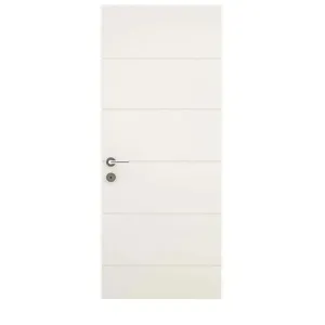 Folha de porta decorada de madeira MDP Vert Bella 210x62x3,5cm primer