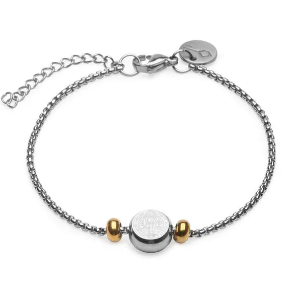 Pulseira Euler de Aço Prata Ajustável