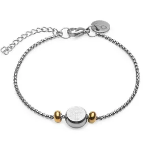Pulseira Euler de Aço Prata Ajustável