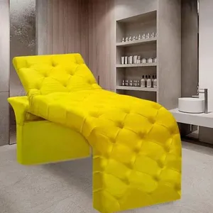 Maca Estofada Estética Cílios Regulável Spa Suede Anitta Cor:amarelo