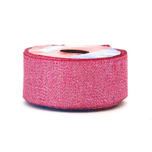 Fita de Cetim com Lurex 38mm 10m Pinck