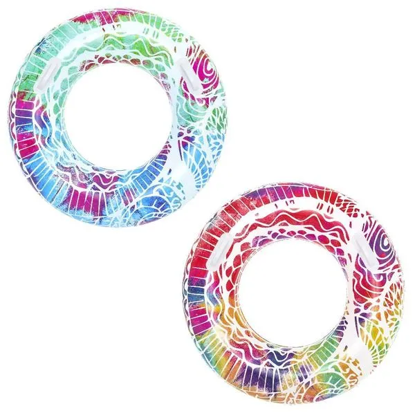 Boia Circular Inflável 36084 de Vinil com Diâmetro de 91cm para Piscina e Praia Bestway Boia Circular Inflável 36084 de Vinil 91cm para Piscina Bestway