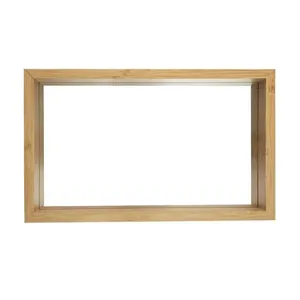 Bandeja Espelhada P Madeira MDF e Vidro 31,5x18,5x4,5cm LM3752 - honeyhome