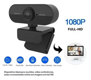 Webcam Full Hd 1080p Usb Câmera Stream Live Alta Resolução