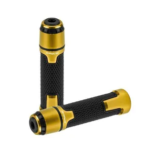 Manopla Esportiva para Moto no Guidão Off Racer Pegasus Universal 22 mm Antiderrapante Dourado em Alumínio OEM Manopla Esportiva para Moto no Guidão Off Racer Pegasus Universal 22 mm Dourado OEM