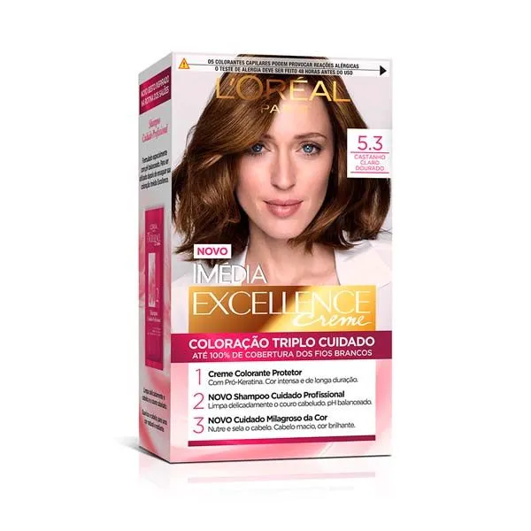 Tintura Imédia 5 3 Castanho Claro Dourado TINT IMEDIA 5,3 CAS