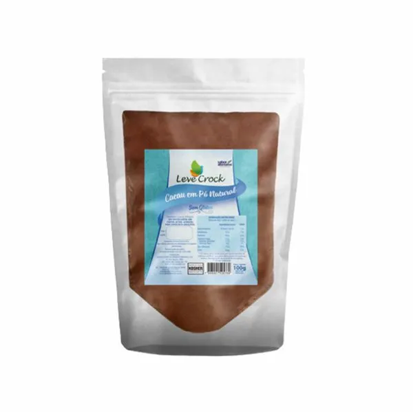 Cacau em Pó Puro Sem Glúten Leve Crock 100g