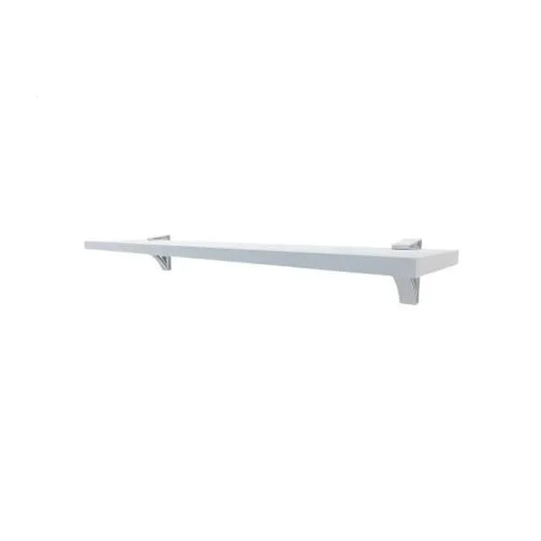 Prateleira Multivisão 25x60CM MDP Suporte Clip Organizador Sala Quarto Escritório Branca Grilon Prateleira Multivisão 25x60CM MDP Suporte Clip Organizador Branca Grilon
