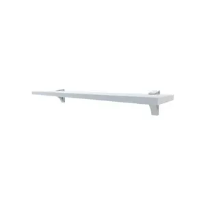 Prateleira Multivisão 25x60CM MDP Suporte Clip Organizador Sala Quarto Escritório Branca Grilon Prateleira Multivisão 25x60CM MDP Suporte Clip Organizador Branca Grilon