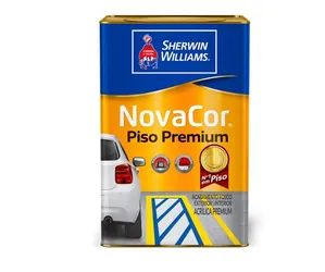 Tinta Premium Acrílica Fosco Novacor Piso 18L Sherwin Williams Tinta Premium Acrílica Fosco Novacor Piso Branco 18L