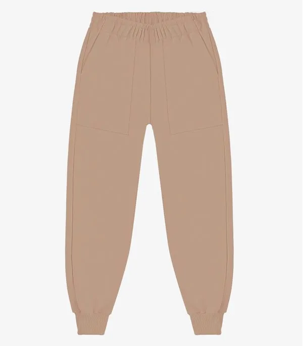 Calça de Moletom Unissex Rovi Kids Marrom 18