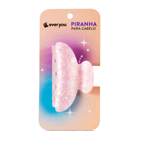 Piranha para Cabelo Madrepérola Ever You Rosa 1 Unidade