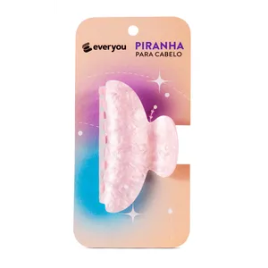 Piranha para Cabelo Madrepérola Ever You Rosa 1 Unidade