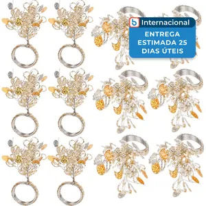 Porta-Guardanapo 12 Unidades Alpha Living para Guardanapo Dourado A-MBI