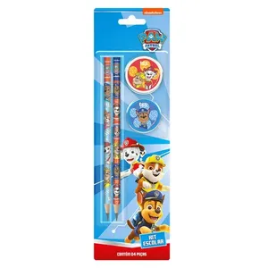 Kit Escolar Patrulha Canina (2 Lápis, 1 Apontador, 1 Borracha) 905550 - Tris