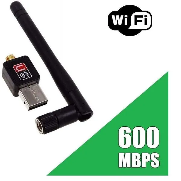 Adaptador Wireless USB Wi-fi com Antena 600mbps sem variação