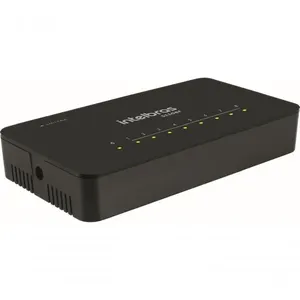 Switch Não Gerenciável 8 Portas Fast Ethernet S1108f 4760117 com Qos e Poe Passivo Intelbras Switch Não Gerenciável 8 Portas Fast Ethernet S1108f 4760117 com Qos Intelbras