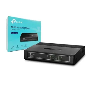 Switch De Mesa Tp-Link 16 Portas 10/100Mbps, Preto sem variação