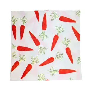 Guardanapo De Papel Páscoa Cenoura Silver Festas 32x32cm 20 Unidades GP33256 (MP)