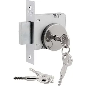Trava de Segurança 1004 ABNT com Cilindro Tetrachave para Porta de Madeira Acabamento Cromado Stam Metalúrgica Trava de Segurança 1004 ABNT com Tetrachave para Porta de Madeira Cromado Stam Metalúrgica
