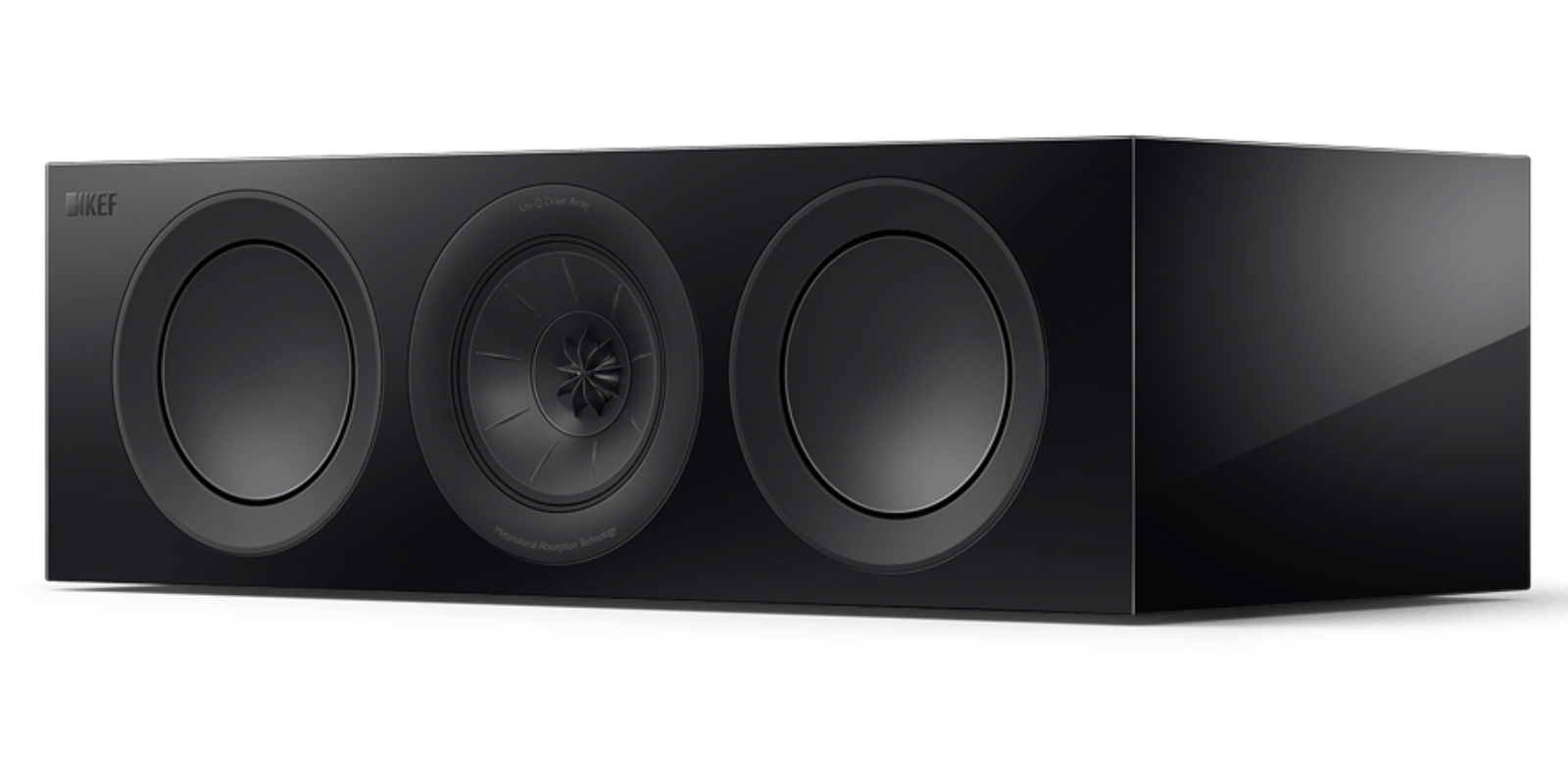 Caixa de Som Kef R2 Center Meta Preta com Tecnologia Avançada