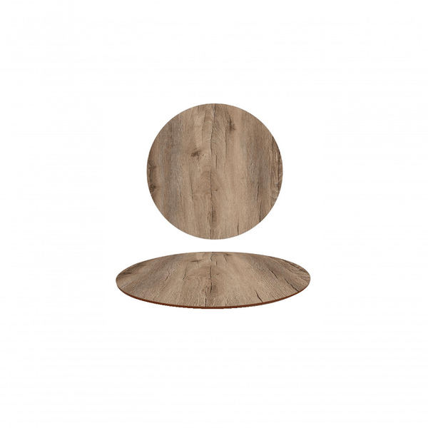 Tampo Em Mdf Redondo 100cm - Mezzo Castani Marrom