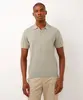 polo de tricot manga curta verde M