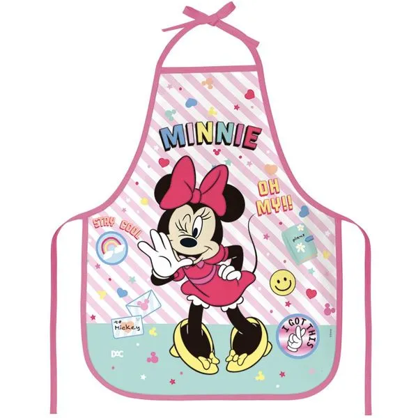 AVENTAL ESCOLAR INFANTIL MINNIE MOUSE DISNEY - 5136 - DAC